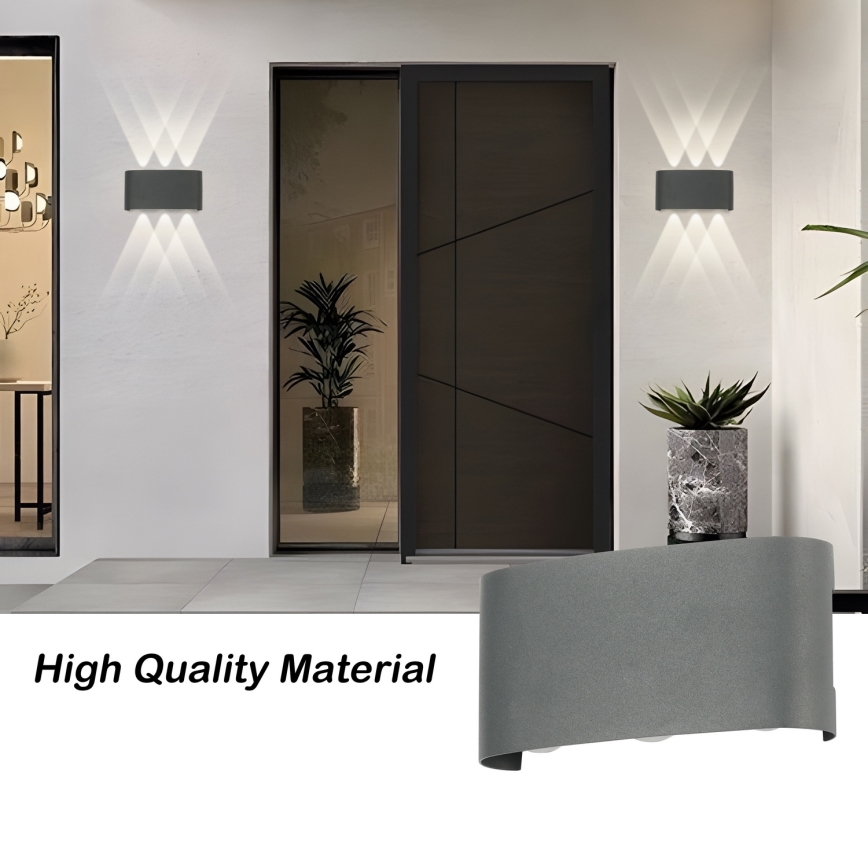 Brilagi - LED-Außenwandleuchte FLAREBOX LED/6W/230V anthrazit IP65