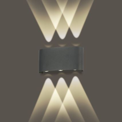 Brilagi - LED-Außenwandleuchte FLAREBOX LED/6W/230V anthrazit IP65