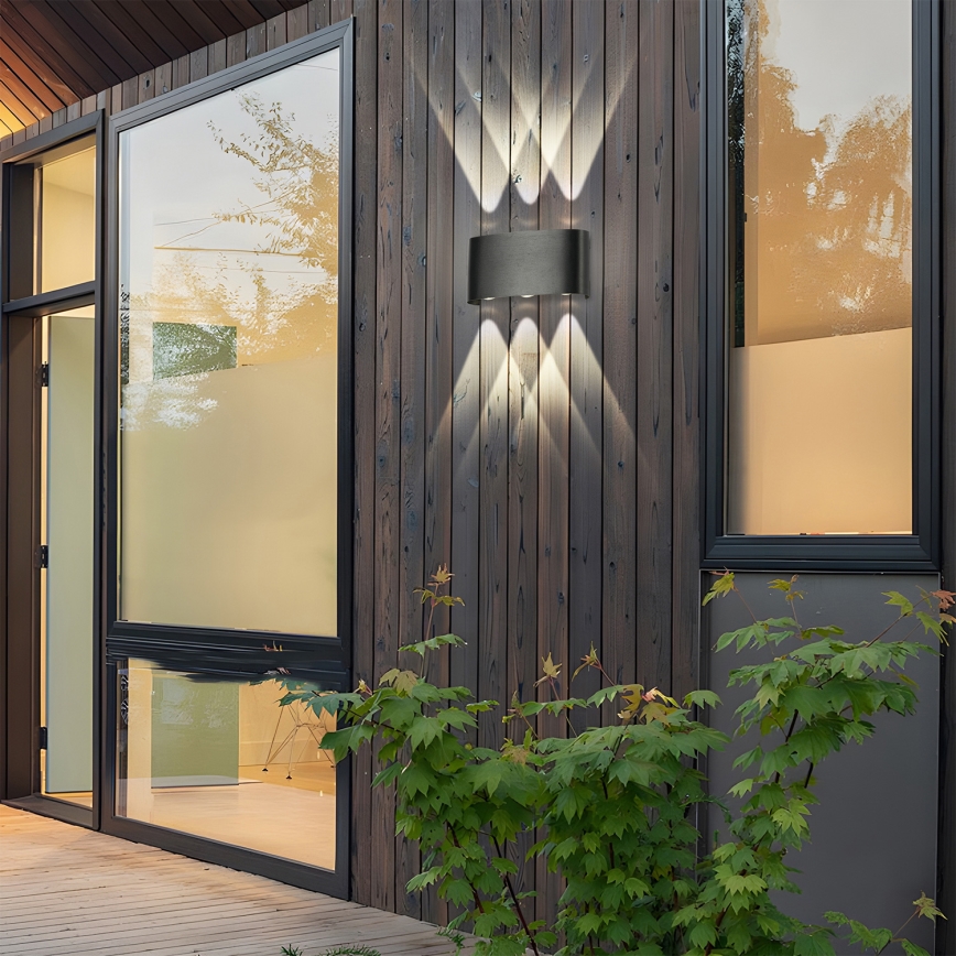 Brilagi - LED-Außenwandleuchte FLAREBOX LED/6W/230V schwarz IP65