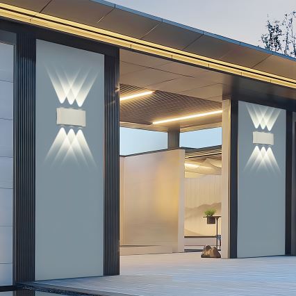 Brilagi - LED-Außenwandleuchte FLAREBOX LED/6W/230V weiß IP65