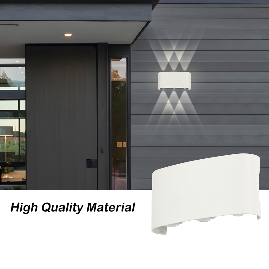 Brilagi - LED-Außenwandleuchte FLAREBOX LED/6W/230V weiß IP65