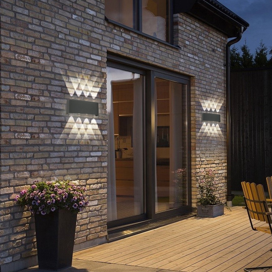 Brilagi - LED-Außenwandleuchte FLAREBOX LED/8W/230V Anthrazit IP65