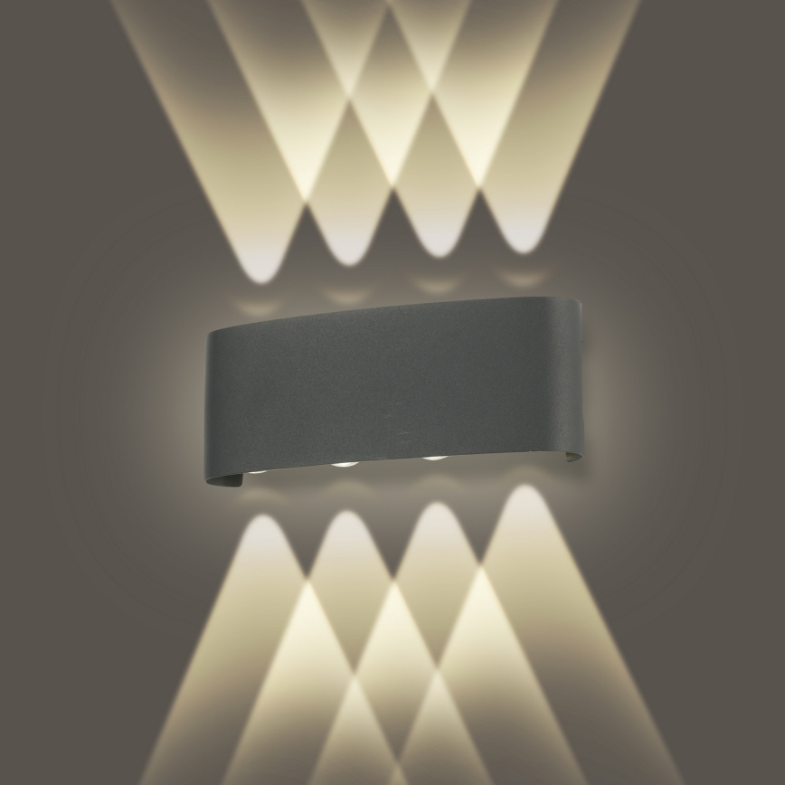 Brilagi - LED-Außenwandleuchte FLAREBOX LED/8W/230V Anthrazit IP65