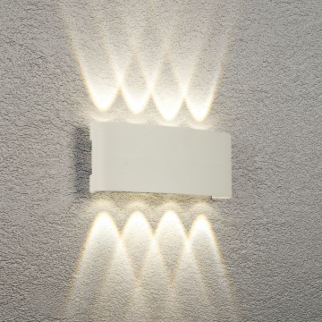 Brilagi - LED-Außenwandleuchte FLAREBOX LED/8W/230V, weiß, IP65
