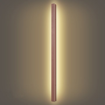 Brilagi - LED-Außenwandleuchte LINEAR, 32 W, 230 V, 3000 K, IP65, 140 cm, braun, Ra 90