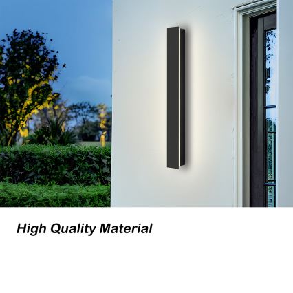 Brilagi - LED-Außenwandleuchte LINEAR LED/12W/230V 3000K IP65 50 cm schwarz CRI 90