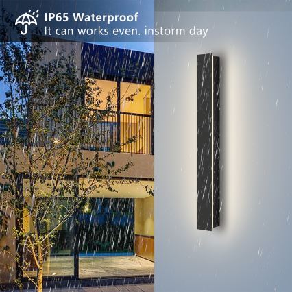 Brilagi - LED-Außenwandleuchte LINEAR LED/12W/230V 4000K IP65 50 cm schwarz CRI 90