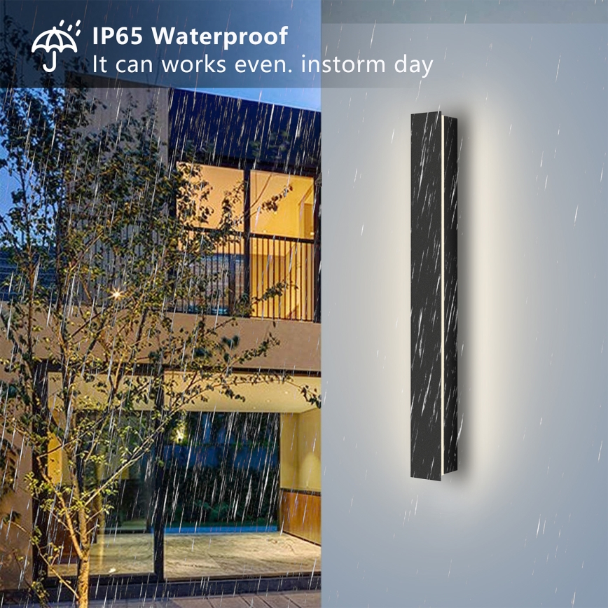 Brilagi - LED-Außenwandleuchte LINEAR LED/12W/230V 4000K IP65 50 cm schwarz CRI 90