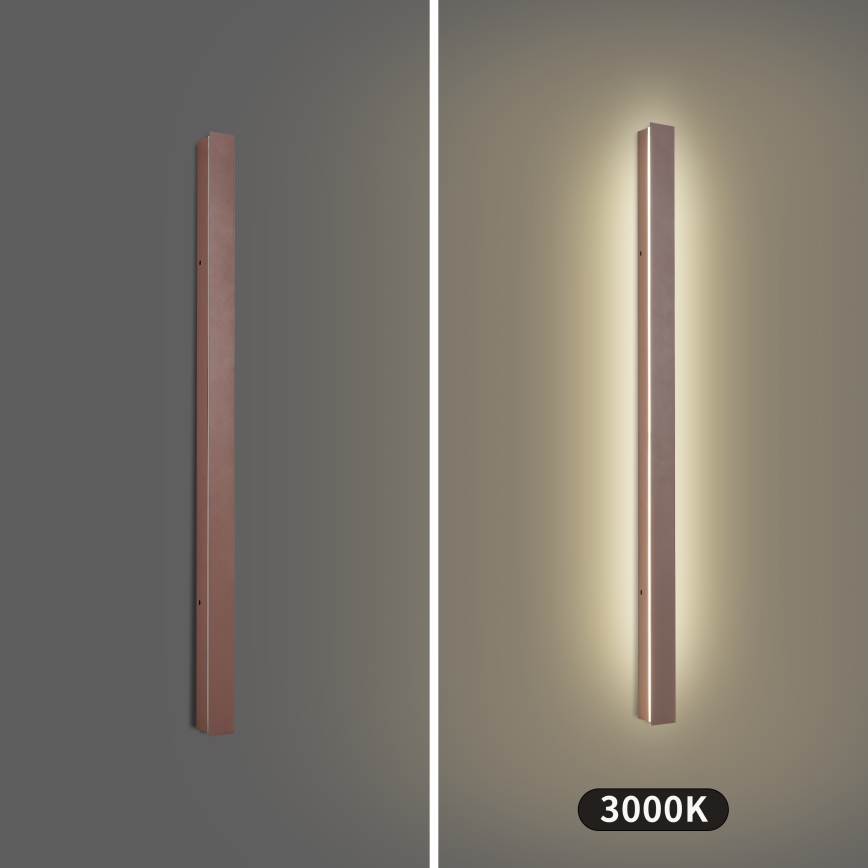 Brilagi - LED-Außenwandleuchte LINEAR LED/22W/230V 3000K IP65 100 cm braun CRI 90