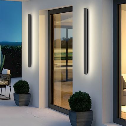 Brilagi - LED-Außenwandleuchte LINEAR LED/22W/230V 4000K IP65 100 cm schwarz CRI 90