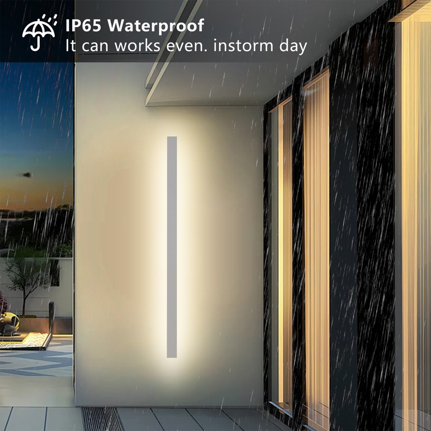 Brilagi - LED-Außen-Wandleuchte LINEAR LED/32W/230V 3000K IP65 140 cm weiß CRI 90