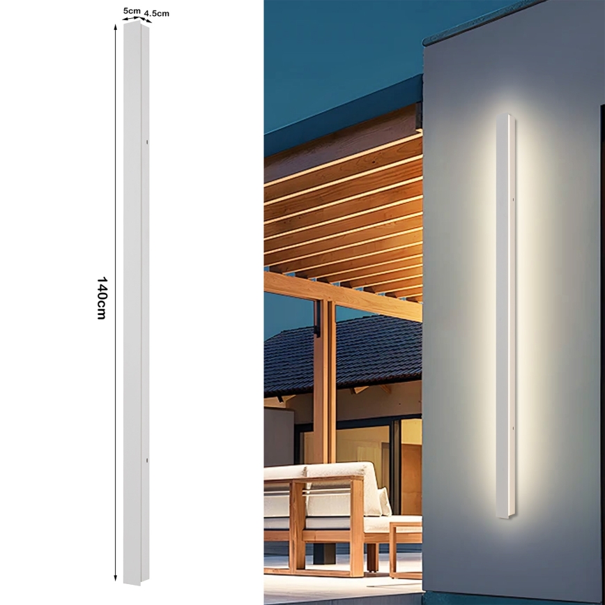 Brilagi - LED-Außen-Wandleuchte LINEAR LED/32W/230V 3000K IP65 140 cm weiß CRI 90