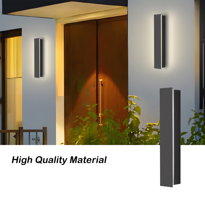 Brilagi - LED Außenwandleuchte LINEAR LED/8W/230V 3000K IP65 30 cm Anthrazit CRI 90