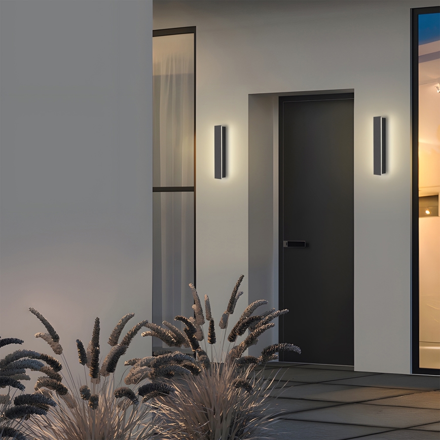 Brilagi - LED-Außen-Wandleuchte LINEAR LED/8W/230V 4000K IP65 30 cm Anthrazit CRI 90