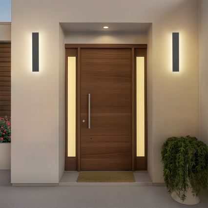 Brilagi - LED-Außen-Wandleuchte LINEAR LED/8W/230V 4000K IP65 30 cm Anthrazit CRI 90