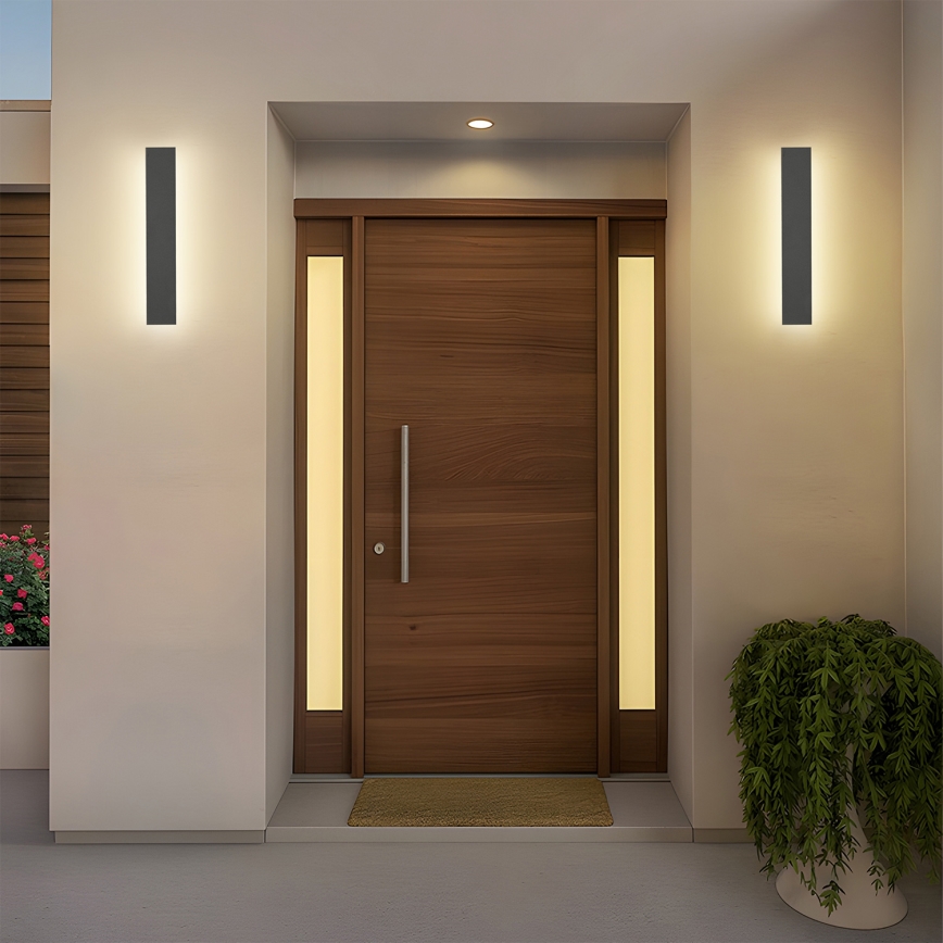 Brilagi - LED-Außen-Wandleuchte LINEAR LED/8W/230V 4000K IP65 30 cm Anthrazit CRI 90