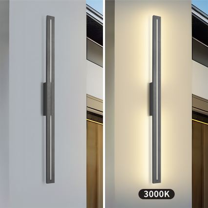 Brilagi - LED Außenwandleuchte LINEO LED/24W/230V 3000K IP65 100 cm anthrazit CRI 90