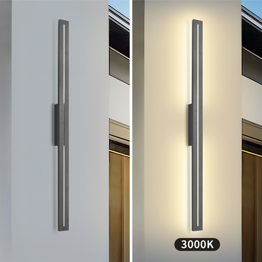 Brilagi - LED Außenwandleuchte LINEO LED/24W/230V 3000K IP65 100 cm anthrazit CRI 90