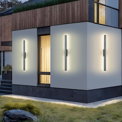 Brilagi - LED Außenwandleuchte LINEO LED/24W/230V 3000K IP65 100 cm anthrazit CRI 90