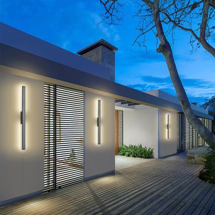 Brilagi - LED Außenwandleuchte LINEO LED/24W/230V 3000K IP65 100 cm anthrazit CRI 90