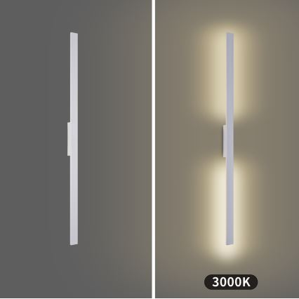 Brilagi - LED Außenwandleuchte LUNA LED/24W/230V 3000K IP65 100 cm weiß CRI 90