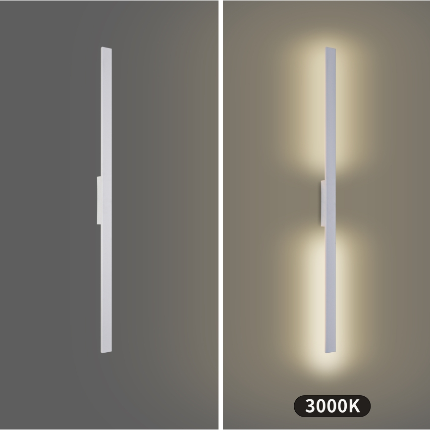 Brilagi - LED Außenwandleuchte LUNA LED/24W/230V 3000K IP65 100 cm weiß CRI 90