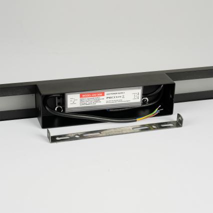 Brilagi - LED Außenwandleuchte LUNA LED/24W/230V 4000K IP65 100 cm schwarz CRI 90