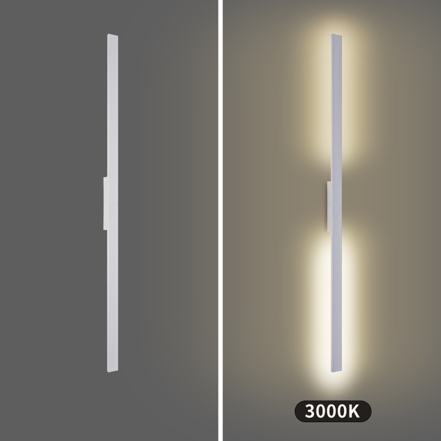 Brilagi - LED-Außenwandleuchte LUNA LED/30W/230V 3000K IP65 150 cm weiß CRI 90