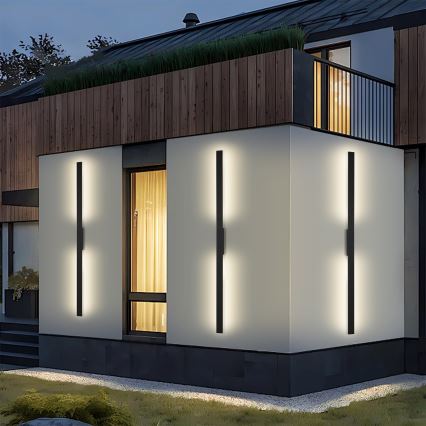 Brilagi - LED-Außenwandleuchte LUNA LED/30W/230V 4000K IP65 150 cm schwarz CRI 90