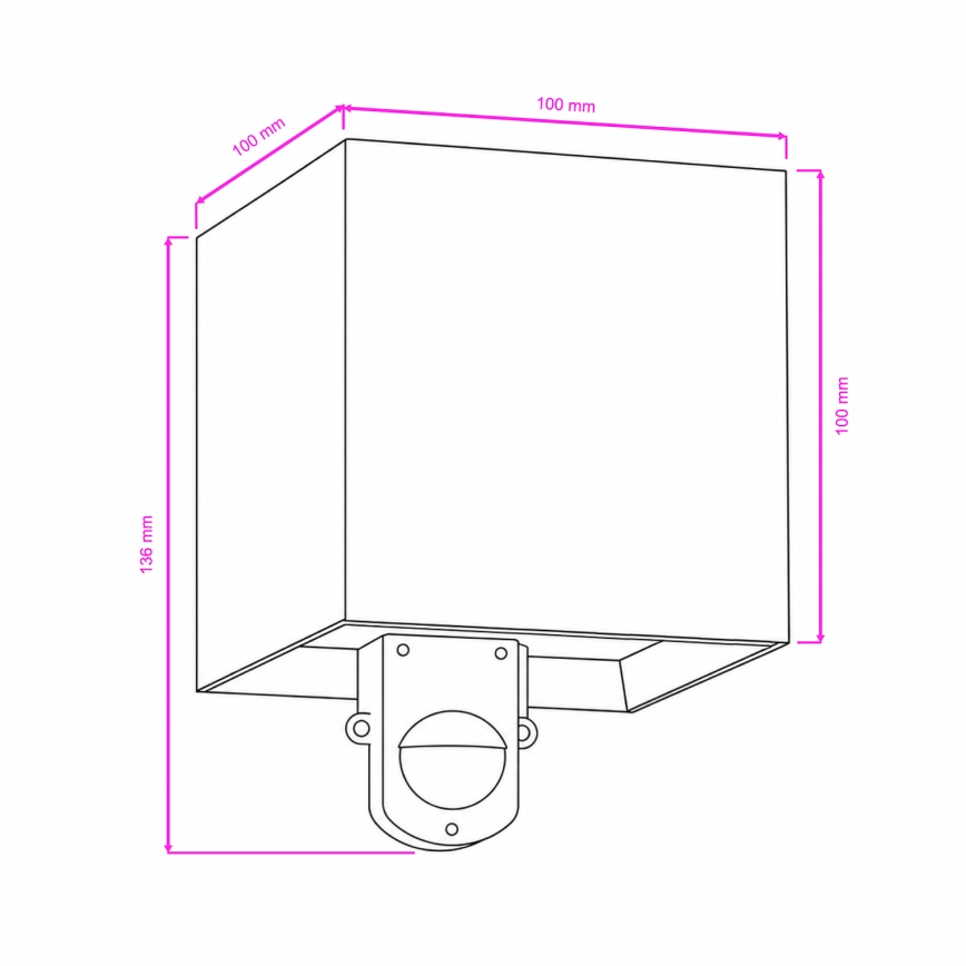 BRILAGI - LED-Außenwandleuchte mit Sensor CUBE LED/6W/230V Anthrazit IP65