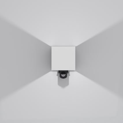 Brilagi - LED-Außenwandleuchte mit Sensor CUBE LED/6W/230V grau IP65