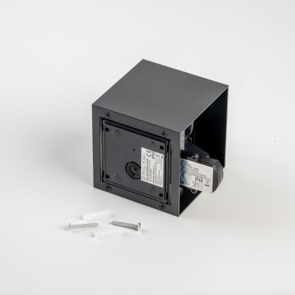 BRILAGI - LED Außenwandleuchte mit Sensor CUBE LED/6W/230V schwarz IP65