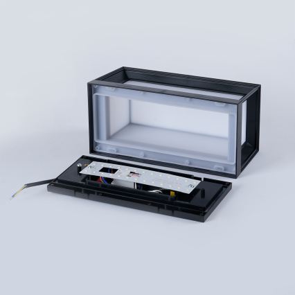 Brilagi - LED-Außenwandleuchte mit Sensor PARKER LED/12W/230V schwarz IP44
