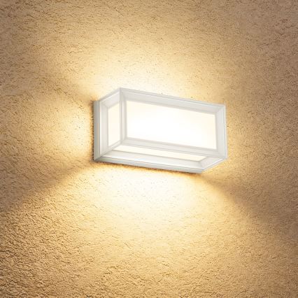 Brilagi - LED-Außenwandleuchte mit Sensor PARKER LED/12W/230V Weiß IP44