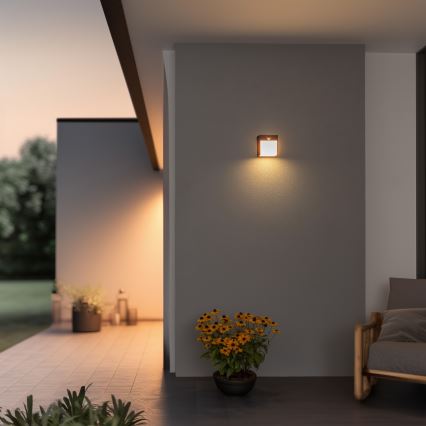 Brilagi - LED Außenwandleuchte mit Sensor TERNI LED/12W/230V Anthrazit IP44