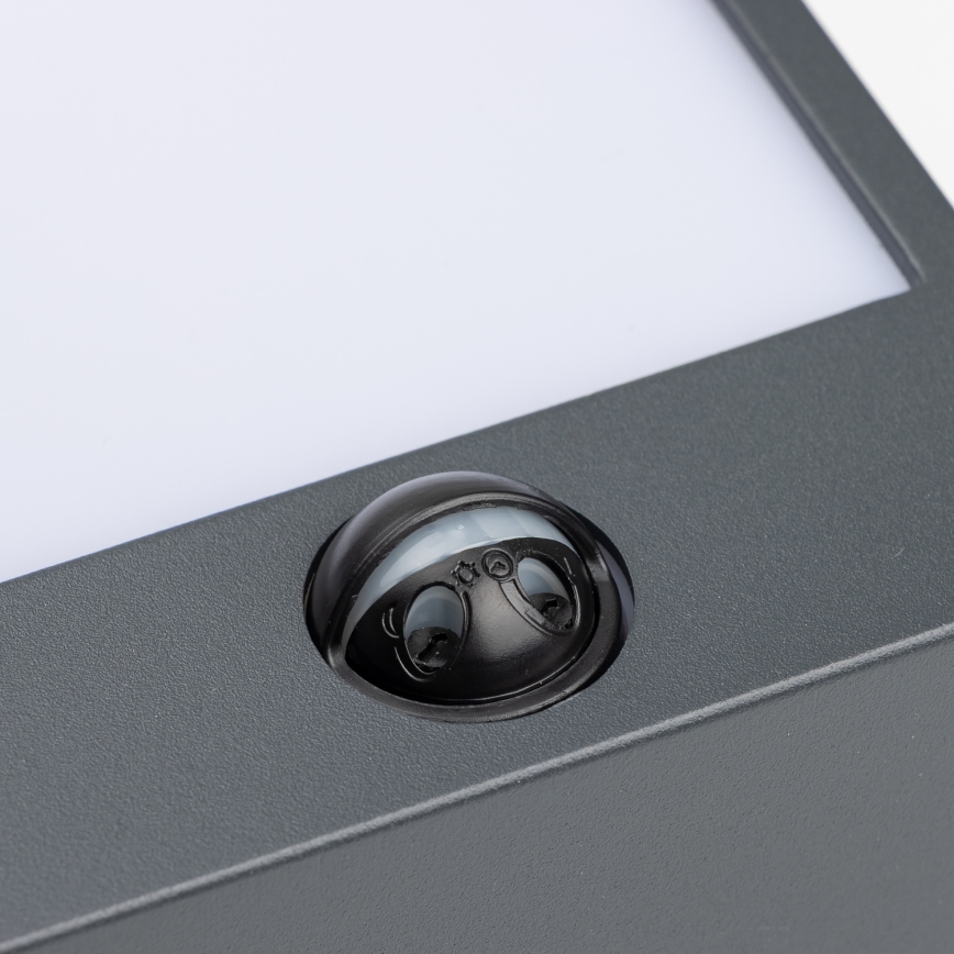 Brilagi - LED Außenwandleuchte mit Sensor TERNI LED/12W/230V Anthrazit IP44