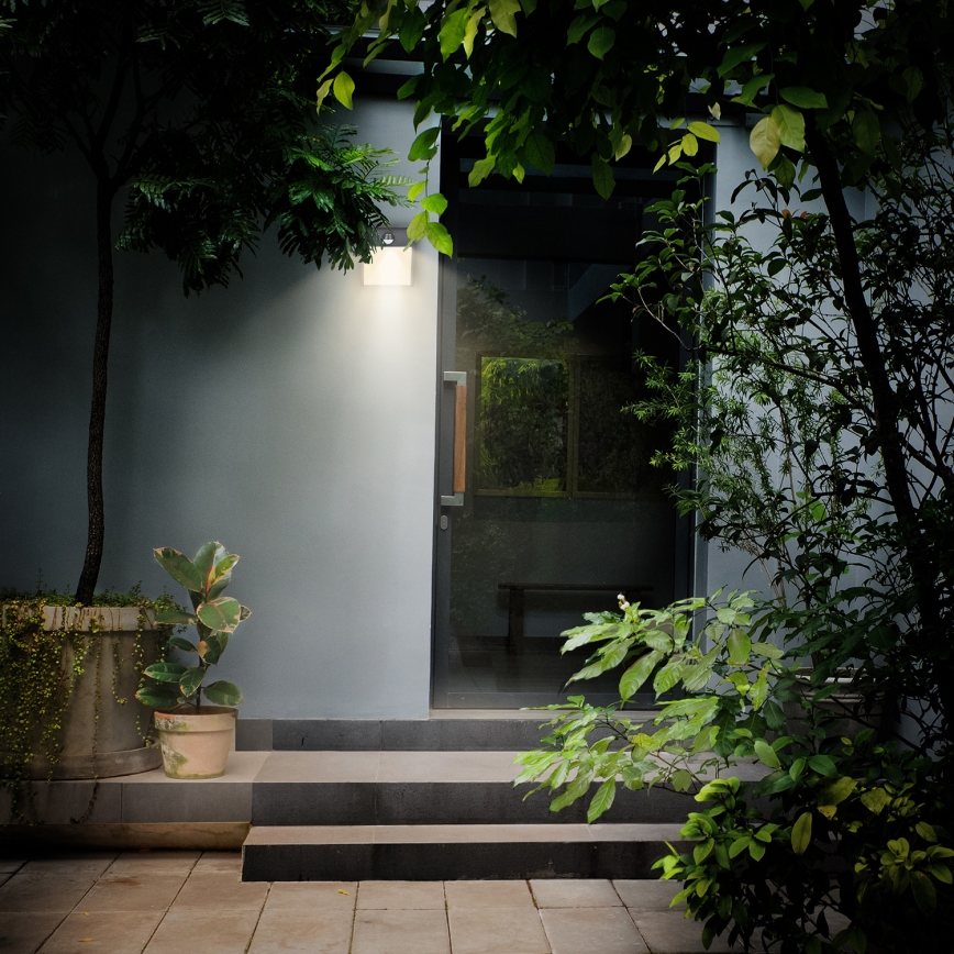 Brilagi - LED Außenwandleuchte mit Sensor TERNI LED/12W/230V Anthrazit IP44