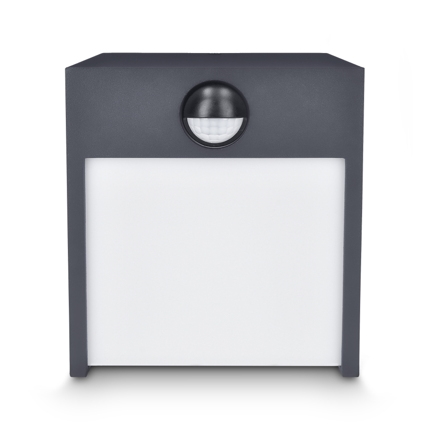 Brilagi - LED Außenwandleuchte mit Sensor TERNI LED/12W/230V Anthrazit IP44