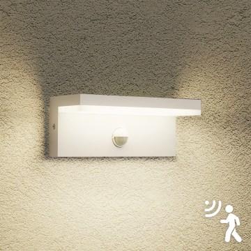 Brilagi - LED Außenwandleuchte mit Sensor TESSI LED/10W/230V weiß IP54