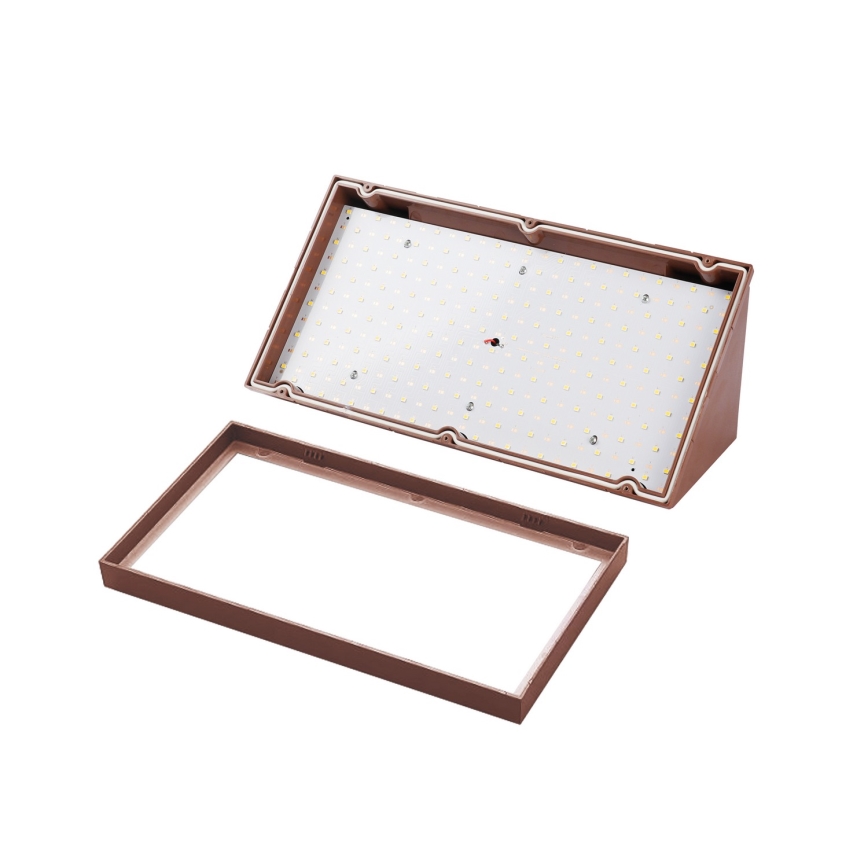 Brilagi - LED-Außenwandleuchte mit Sensor TRIANGLE LED/20W/230V, braun, IP65