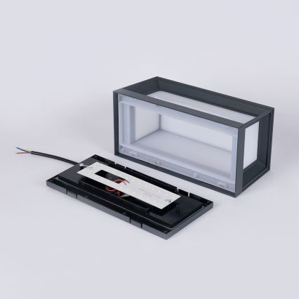 Brilagi - LED-Außenwandleuchte PARKER LED/12W/230V 3000/4500/6000K Anthrazit IP44