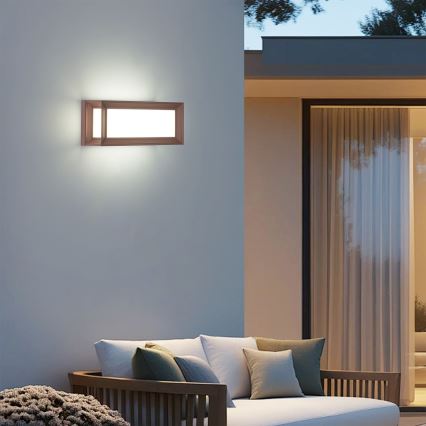 Brilagi - LED-Außenwandleuchte PARKER LED/12W/230V 3000/4500/6000K braun IP44