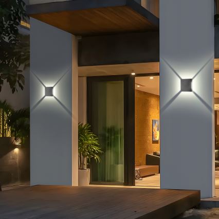 Brilagi - LED-Außenwandleuchte QUADRAY LED/4W/230V anthrazit IP65