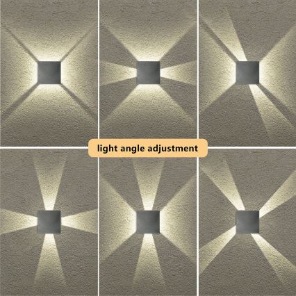 Brilagi - LED-Außenwandleuchte QUADRAY LED/4W/230V anthrazit IP65
