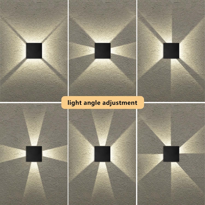 Brilagi - LED Außenwandleuchte QUADRAY LED/4W/230V schwarz IP65