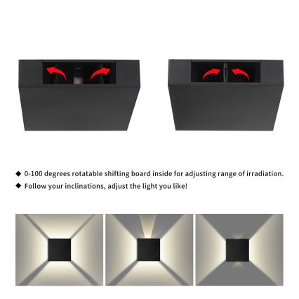 Brilagi - LED Außenwandleuchte QUADRAY LED/4W/230V schwarz IP65