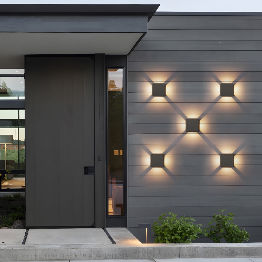 Brilagi - LED Außenwandleuchte QUADRAY LED/6W/230V anthrazit IP54