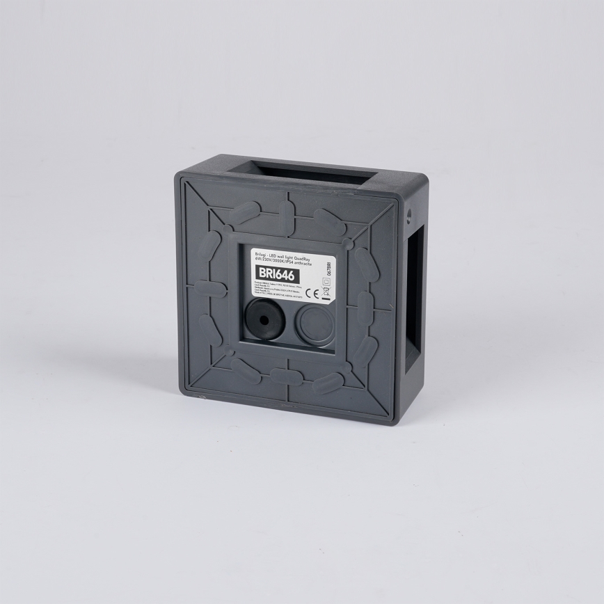 Brilagi - LED Außenwandleuchte QUADRAY LED/6W/230V anthrazit IP54