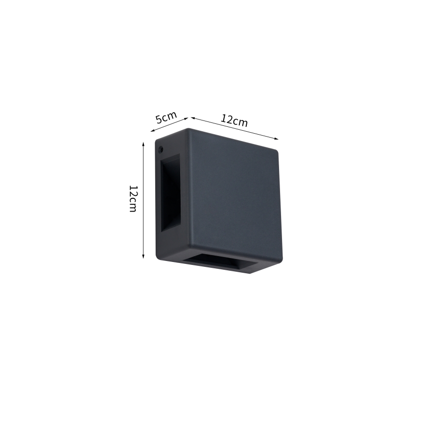 Brilagi - LED Außenwandleuchte QUADRAY LED/6W/230V anthrazit IP54