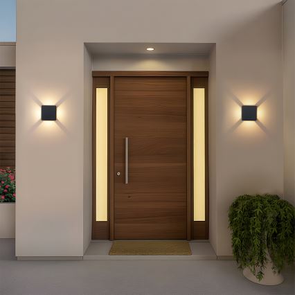 Brilagi - LED-Außenwandleuchte QUADRAY LED/6W/230V schwarz IP54